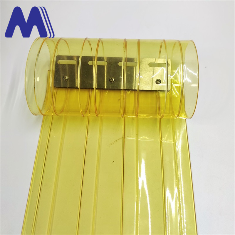 china ribbed  anti-adhesion transparent soft door curtain